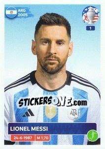 Sticker Lionel Messi - CONMEBOL Copa América 2024. US Edition - Panini