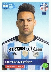 Sticker Lautaro Martínez - CONMEBOL Copa América 2024. US Edition n. ARG22 - Panini