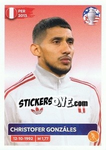 Sticker Christofer Gonzáles - CONMEBOL Copa América 2024. US Edition n. PER12 - Panini