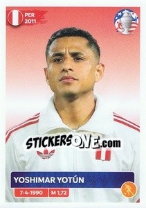 Sticker Yoshimar Yotún - CONMEBOL Copa América 2024. US Edition - Panini