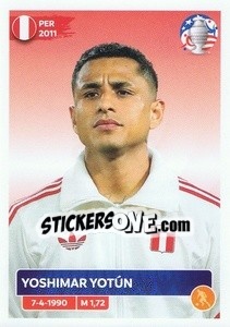 Figurina Yoshimar Yotún - CONMEBOL Copa América 2024. US Edition - Panini