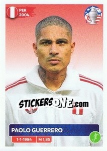 Figurina Paolo Guerrero - CONMEBOL Copa América 2024. US Edition - Panini