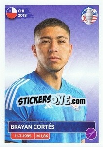 Sticker Brayan Cortés - CONMEBOL Copa América 2024. US Edition n. CHI3 - Panini