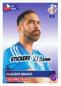 Sticker Claudio Bravo - CONMEBOL Copa América 2024. US Edition n. CHI4 - Panini