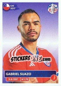 Sticker Gabriel Suazo - CONMEBOL Copa América 2024. US Edition n. CHI5 - Panini
