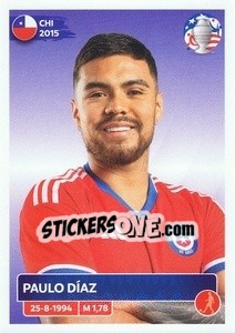 Sticker Paulo Díaz - CONMEBOL Copa América 2024. US Edition n. CHI8 - Panini