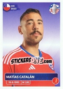 Sticker Matías Catalán - CONMEBOL Copa América 2024. US Edition n. CHI9 - Panini