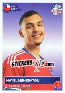 Sticker Nayel Mehssatou - CONMEBOL Copa América 2024. US Edition n. CHI11 - Panini