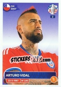 Sticker Arturo Vidal - CONMEBOL Copa América 2024. US Edition n. CHI15 - Panini