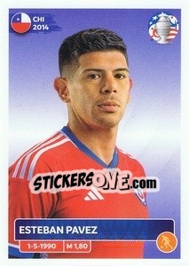 Sticker Esteban Pavez - CONMEBOL Copa América 2024. US Edition n. CHI17 - Panini