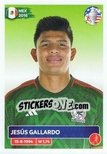 Sticker Jesús Gallardo - CONMEBOL Copa América 2024. US Edition - Panini