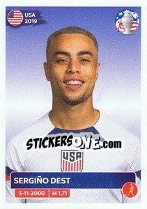 Sticker Sergiño Dest - CONMEBOL Copa América 2024. US Edition n. USA10 - Panini