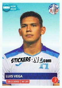 Sticker Luis Vega - CONMEBOL Copa América 2024. US Edition - Panini
