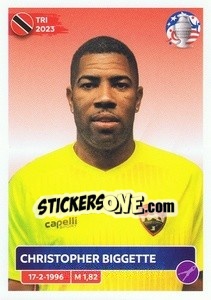 Sticker Christopher Biggette - CONMEBOL Copa América 2024. US Edition n. TRI4 - Panini