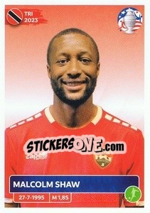 Sticker Malcolm Shaw - CONMEBOL Copa América 2024. US Edition n. TRI21 - Panini