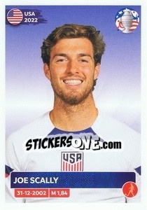 Sticker Joe Scally - CONMEBOL Copa América 2024. US Edition n. USA11 - Panini