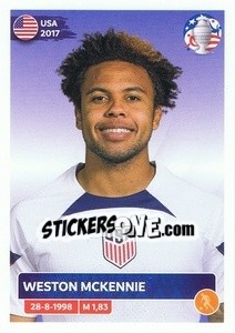 Sticker Weston McKennie - CONMEBOL Copa América 2024. US Edition n. USA14 - Panini