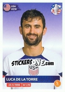 Sticker Luca de la Torre - CONMEBOL Copa América 2024. US Edition n. USA15 - Panini