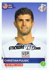 Figurina Christian Pulisic - CONMEBOL Copa América 2024. US Edition - Panini