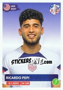 Sticker Ricardo Pepi - CONMEBOL Copa América 2024. US Edition n. USA22 - Panini