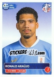 Sticker Ronald Araújo - CONMEBOL Copa América 2024. US Edition n. URU5 - Panini