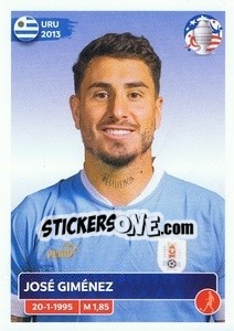 Sticker José María Giménez - CONMEBOL Copa América 2024. US Edition n. URU6 - Panini