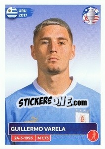 Sticker Guillermo Varela - CONMEBOL Copa América 2024. US Edition n. URU8 - Panini