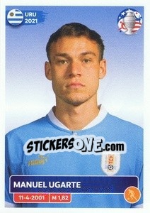 Sticker Manuel Ugarte - CONMEBOL Copa América 2024. US Edition n. URU12 - Panini