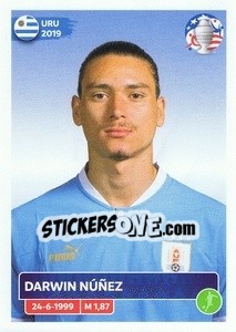 Sticker Darwin Núñez - CONMEBOL Copa América 2024. US Edition n. URU21 - Panini