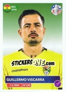 Sticker Guillermo Viscarra - CONMEBOL Copa América 2024. US Edition n. BOL4 - Panini