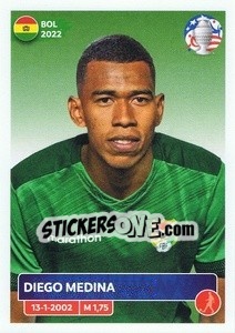 Sticker Diego Medina - CONMEBOL Copa América 2024. US Edition n. BOL9 - Panini
