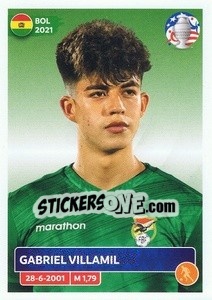 Sticker Gabriel Villamíl - CONMEBOL Copa América 2024. US Edition n. BOL16 - Panini