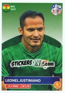 Sticker Leonel Justiniano - CONMEBOL Copa América 2024. US Edition n. BOL17 - Panini