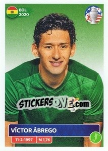 Sticker Víctor Ábrego - CONMEBOL Copa América 2024. US Edition n. BOL22 - Panini