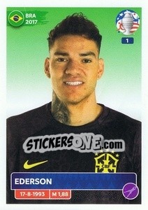 Sticker Ederson - CONMEBOL Copa América 2024. US Edition n. BRA3 - Panini