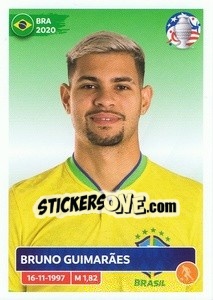 Figurina Bruno Guimarães - CONMEBOL Copa América 2024. US Edition - Panini