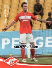 Sticker Мартин Иранек / Martin Jiranek - Fc Spartak Moscow 2009 n. 24 - Sportssticker