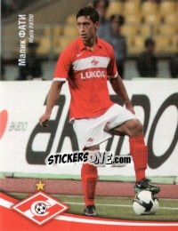 Sticker Малик Фати - Fc Spartak Moscow 2009 n. 66 - Sportssticker
