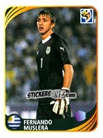 Cromo Fernando Muslera - FIFA World Cup 2010 South Africa. Mini sticker-set - Panini