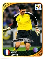 Cromo Hugo Lloris - FIFA World Cup 2010 South Africa. Mini sticker-set - Panini