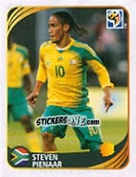 Figurina Steven Pienaar - FIFA World Cup 2010 South Africa. Mini sticker-set - Panini
