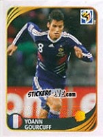 Cromo Yoann Gourcuff - FIFA World Cup 2010 South Africa. Mini sticker-set - Panini