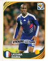 Sticker Lassana Diarra - FIFA World Cup 2010 South Africa. Mini sticker-set - Panini
