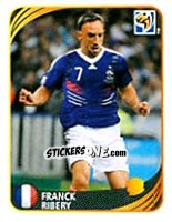 Sticker Franck Ribery - FIFA World Cup 2010 South Africa. Mini sticker-set n. 22 - Panini