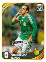 Sticker Cuauhtemoc Blanco - FIFA World Cup 2010 South Africa. Mini sticker-set n. 24 - Panini