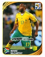 Cromo Benni McCarthy - FIFA World Cup 2010 South Africa. Mini sticker-set - Panini