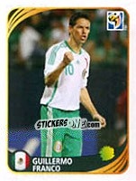 Sticker Guillermo Franco - FIFA World Cup 2010 South Africa. Mini sticker-set - Panini
