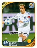 Sticker Angelos Basinas - FIFA World Cup 2010 South Africa. Mini sticker-set - Panini