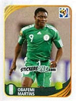 Sticker Obafemi Martins - FIFA World Cup 2010 South Africa. Mini sticker-set - Panini