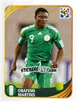 Sticker Obafemi Martins - FIFA World Cup 2010 South Africa. Mini sticker-set n. 51 - Panini